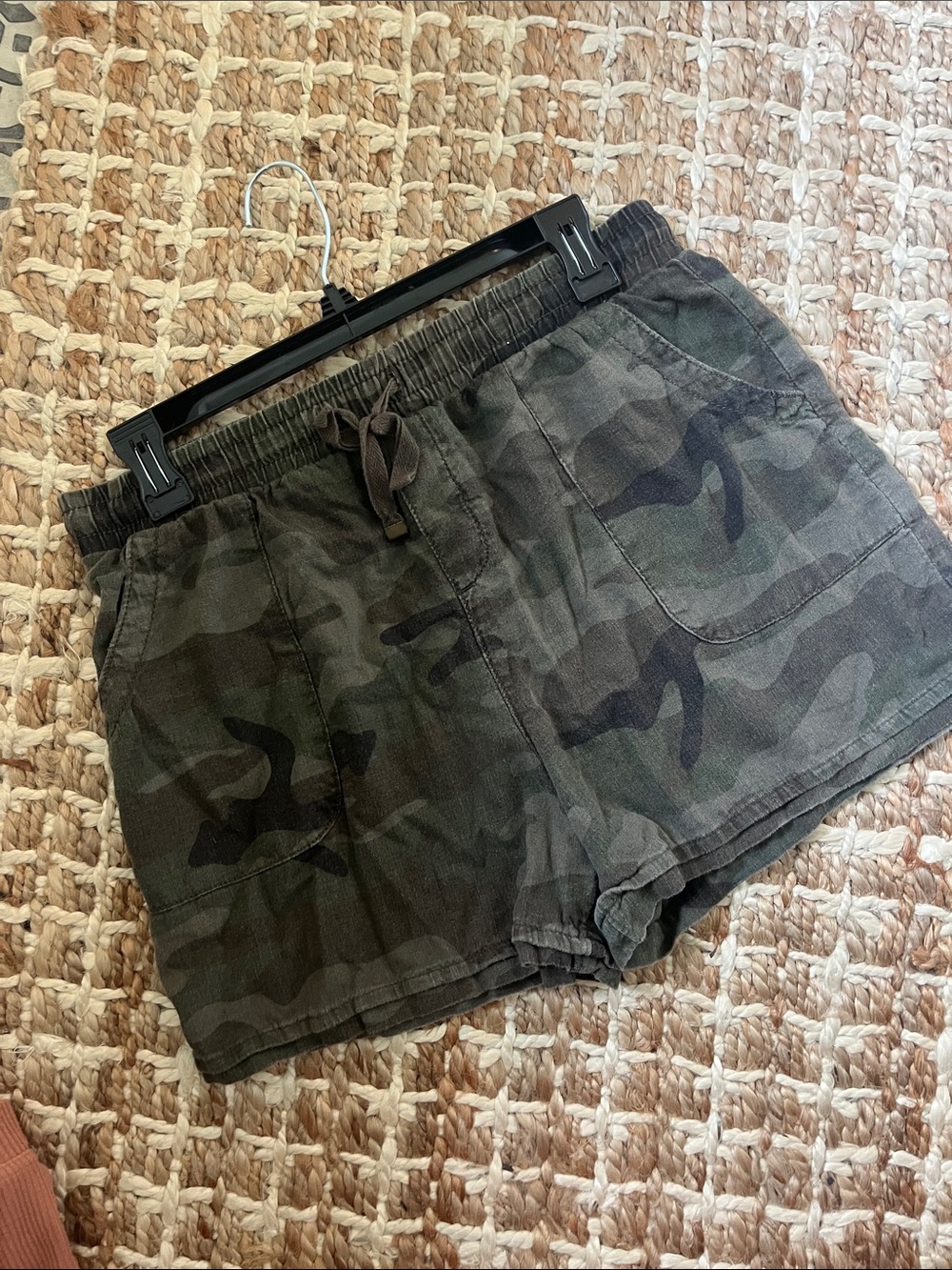 Time and Tru Olive Camo Cargo Shorts